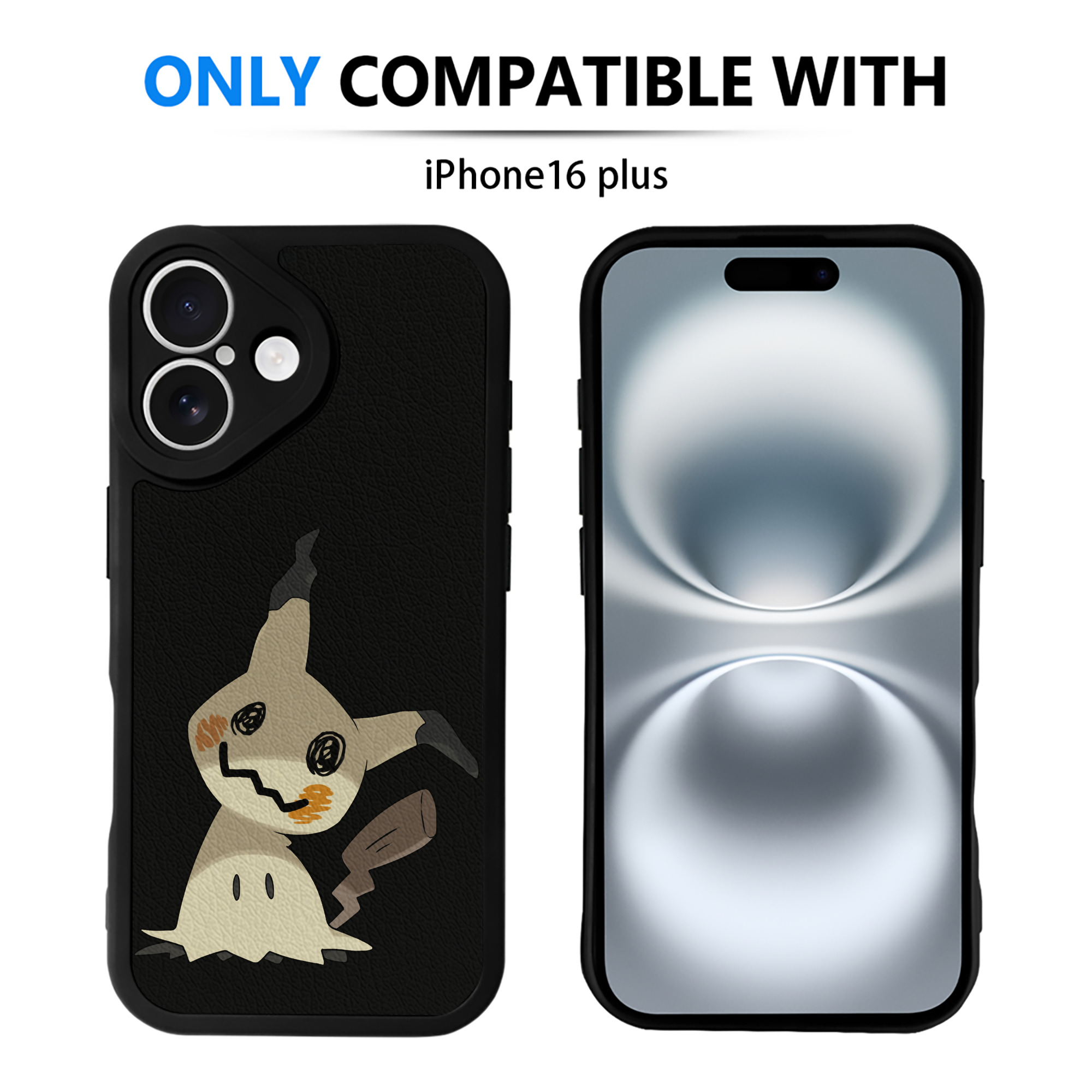 （画像用） ポケットモンスター Pokémon 【iPhone 16シリーズ対応】シリコンスマホケース（レザー調） 材質：シリコン